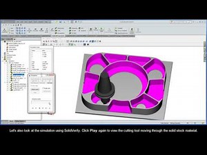 SolidCAM iMachining Getting Started - 2D Example: Pockets machining