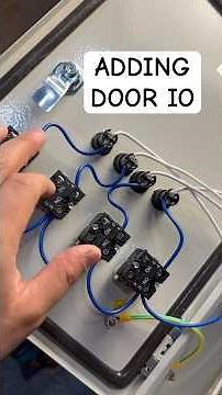 Adding Door IO to our Industrial Electrical Control Panel! #automation #engineer #plc #automation
