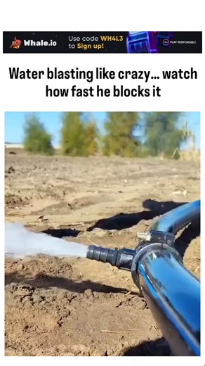 global trending hubb on Instagram: "The post features a 19-second video of a worker rapidly pinching a garden hose nozzle to convert a low-pressure flow into a high-velocity jet, ideal for cleaning or irrigation in arid outdoor settings. It exploded in popularity with 390k+ views and hundreds of Indonesian replies like "oh that's how it's done," highlighting its appeal as an accessible DIY hack for everyday tasks. The technique exploits fluid dynamics—narrowing the outlet accelerates water speed
