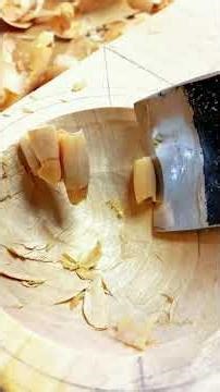 The crisp sound of a wood chisel #shorts