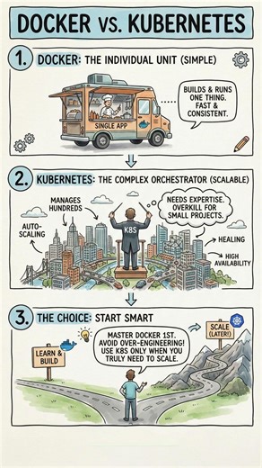 Stop Over-Engineering: Docker vs Kubernetes