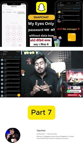part 7 | Snapchat My Eyes only Forgot Password 2026 | My Eyes only Photo Recovery | tobotech