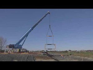 Hamilton section: building an underpass, June 2021