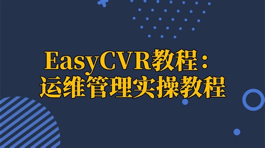 EasyCVR教程：运维管理实操教程