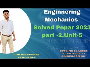Enginnering Mechanics solved Paper March 2023 sppu