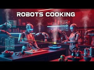Robots Cooking in Fully Automated Kitchens in 2075