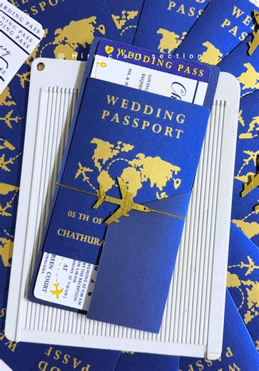 Creative Passport Wedding Invitation Ideas