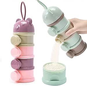 2 PCS Milk Powder Pots,Candy Storage Tank,Formula Dispenser Portable Milk Powder Formula Dispenser Container Pot Box Milk Cans Snack Storage Box for Travel