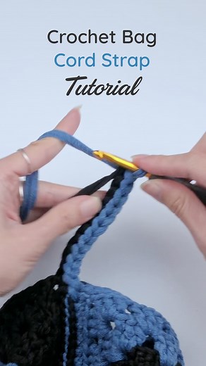 Quick Crochet Strap Cord Tutorial for Bags
