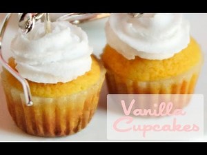 Classic Vanilla Cupcakes - Polymer Clay Dessert / Pastry Tutorial