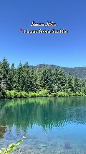 Made the trip to this beautiful lake this past weekend 🤩 if you are looking for a family friendly outdoor activity I highly recommend. 📍 Gold Creek Pond Loop. #explore #hike #hiking #adventure #travel #getoutdoors #pnw #washington #nature #fyp #zen #summer #seattleactivities
