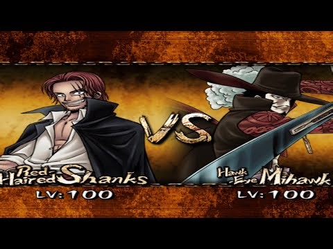 One piece grand adventure shanks vs mihawk aether sx2 gameplay