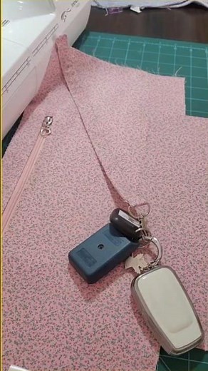 How to Sew a Key Keeper for Your Handmade Bag 🔑👜 #sewing #sewingprojects