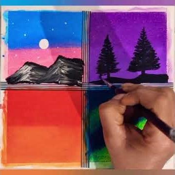 #Amazing acrylic painting arts beginners satisfying video step by step easy method #shortsvideo #art