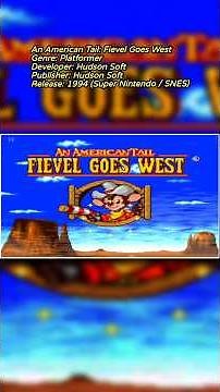 An American Tail: Fievel Goes West (SNES) 🎮 [1994] #retrogaming #retrogames #videogames #games