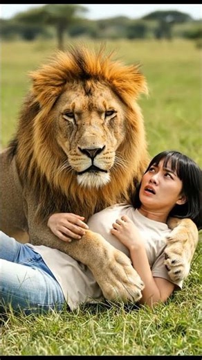 ‼️😱#lion #singa #animals #shorts #workout #ai