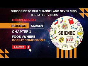 CBSE / NCERT Class 6 Science Chapter 1 - Food and Where does it come from? ( Hinglish )