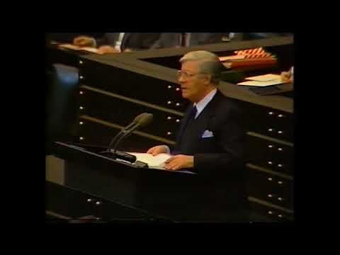 1985 12 19 "Letzte Rede" Helmut Schmidt im Bundestag Bonn - von SAT.1-Reporter Wolf Achim Wiegand