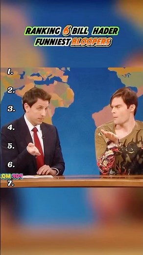 Ranking 6 Bill Hader Funniest Bloopers. #billhader #funny #bloopers #snl