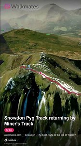 Snowdon Fly around - Pyg Track and Miner's path 👣😀🏔️ #mountains #hiking #nature #adventure