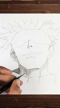 Draw Gojo Satoru EASY | Jujutsu Kaisen Step by Step Tutorial