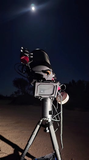 Jase on Instagram: "Lunar Eclipse on 4x5 film 11 exposures of the Sep. 2025 lunar eclipse on a Fujifilm Provia 100f large format slide. This photograph required me to design and 3D print 11 custom positioned 4x5 backs and adapt them to a modified Nikon F5 film door. This is then connected to a Celestron EdgeHD 8 inch telescope (w/ 0.7x reducer). The entire sequence is captured entirely in camera. No composite editing has been utilised. Thanks to the fantastic @alexburkephoto for the drum scannin