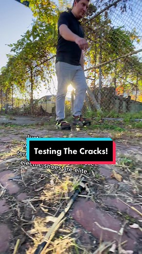 Electric Shoes Testing: Walking Over Ridiculous Terrain