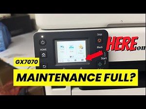 canon gx7070 maintenance cartridge replace