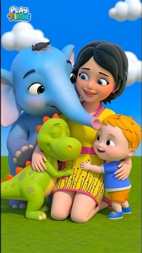 Animal & Baby Get Hurt 😢 | Boo Boo Sick Song | Baby Cartoon Nursery rhymes #shorts #kidssongs