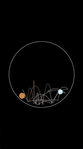 Procedural Zen #264: Turmoil to Unity | Active Moving Points ASMR #animation #asmr #bounce #clack