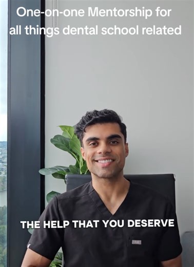 I'm excited to announce that I'm now offering one-on-one mentorship for everything dental school-related! Whether you need help strengthening your application or guidance on any aspect of dental school, I'm here to help. Just shoot me a DM to get started! I'm also giving away one free 1-hour session—to enter, simply comment