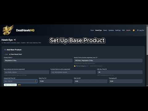 DealHawkHQ - Add alert scan for deals and make some profit