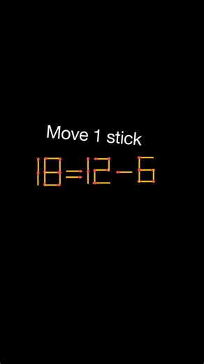 122K views · 113 reactions | Move 1 matchstick to make equation true | math riddles | math puzzle #matchstick #reels | Math Puzzle | Facebook