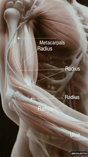 Inside the Human Hand: The Most Complex Tool in Your Body #3dmodel #Anatomy #meded