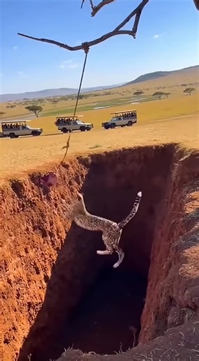 Leopard Encounters Trap: Will It Step In?