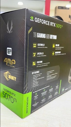 ZOTAC GAMING GeForce RTX 5070 Ti AMP Extreme INFINITY 16GB GDDR7 Graphics Card