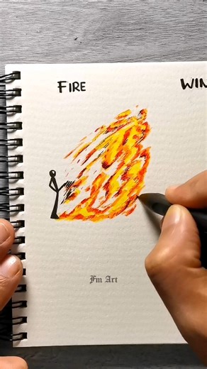 fire, wind,or lightning ? #shorts #art #drawing #stickman #tutorial