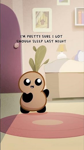 Time to leave - Bye Bye 😴💤🛌 #mytubbynugget #animation #funny #cute #sleep