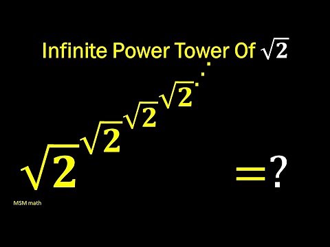 Infinite Power Tower Of Square Root 2 #MSMmath