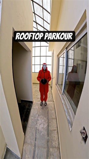 hacker vs rooftop parkour free running pov😱😂#parkourlife #parkour #rooftopparkour #trendingshorts