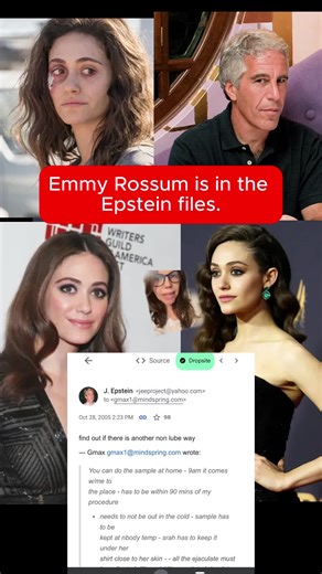 Emmy Rossum in Epstein files, before and after his 2008 conviction. #epstein #emmyrossum #epsteinfiles #truecrime #hollywood