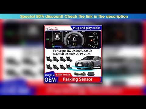 Unboxing ZhuCamX OEM Car Parking Sensor Kit Buzzer Alarm Reverse Radar Detector System For Lexus UX