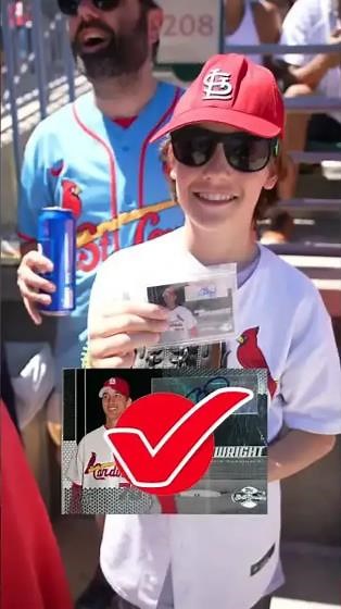Cardinals fans choose sports cards or cash!