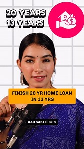 Atiksha Rathi | Finance on Instagram: "Here’s the calculation on How to Finish a 20 year loan in 12 years and 3 months. If you pay regular EMis, it will take you 13 years to pay more principal than interest. But if you start paying 3 EMls extra each year, your loan will finish early and for a 9% loan, your returns will be around 7% on the extra EMIs in the form of Interest saving. Complicated Calculation with outstanding results. Promise. . . #Explorepage #Explore #Finance #Reels #Homeloan #fina