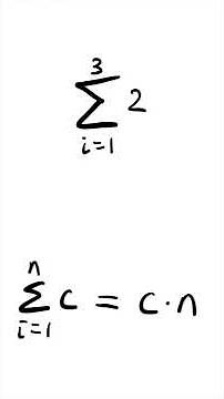 Summation of a Constant #shorts #calculus