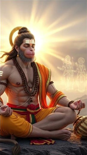 Hanuman Ji in Deep Ram Dhyan l Hanuman chalisa,Bajrangbali Divine Power #hanuman