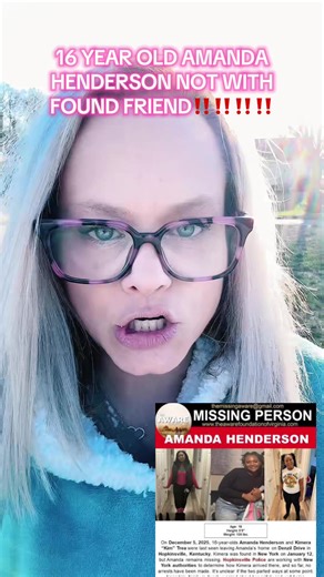 TWO GIRLS GO MISSING BUT ONLY ONE IS FOUND — Amanda Henderson is still missing and her family needs answers. #MissingPerson #AmandaHenderson #HopkinsvilleKY #bringamandahome #TrueCrime