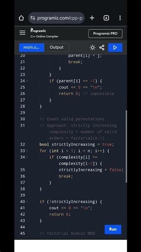 Unlock Computers Permutations Problem | Count Valid Orders | C++ Coding Tutorial