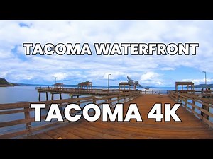Walk Tour 4K, Tacoma Waterfront, Tacoma, Washington, USA | Explore the Beauty | Relax Video | 2024