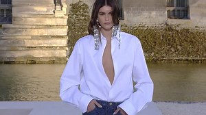 Kaia Gerber struts her stuff on Valentino Haute Couture runway